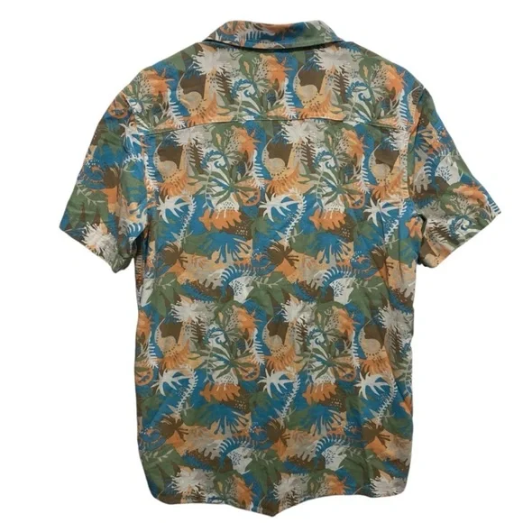 PATAGONIA Steersman Shirt Men XL Floral Button Down Hawaiian Organic Cotton - Picture 2 of 6